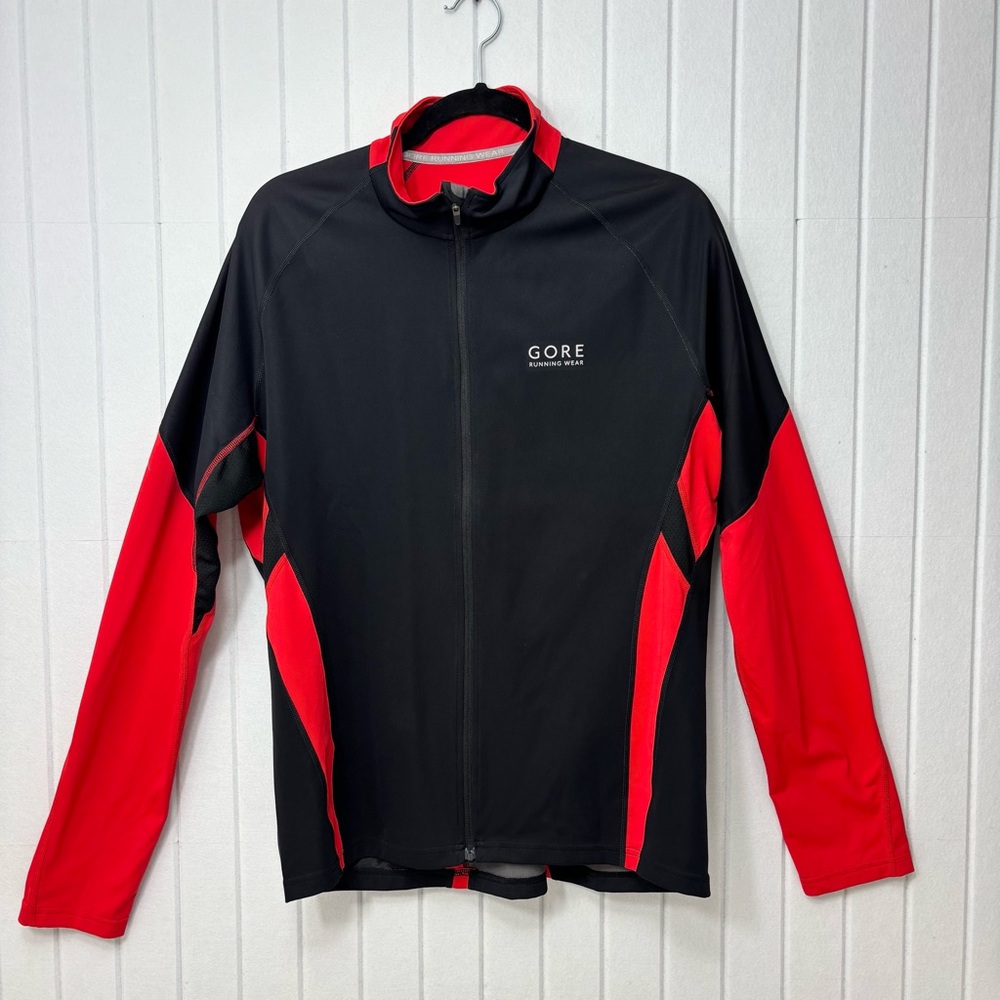Gore Running Wear Women's Black and Red Performance Jacket Size XL